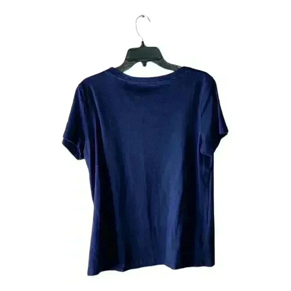 Disney Cinderella Christmas Tee Juniors T-Shirt Sz 0 Crew Neck Short Sleeve Blue - Picture 2 of 6